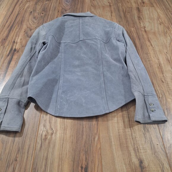 J Jill gray suede jacket size 4 - Picture 2 of 7